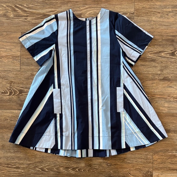 Anthropologie The Emmy Short-Sleeve Swing Mini Dress by Maeve Women's Size Small - Picture 1 of 12